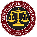 Logo Recognizing Todd Law Firm's affiliation with Multi-Million Dollar Advocates Forum